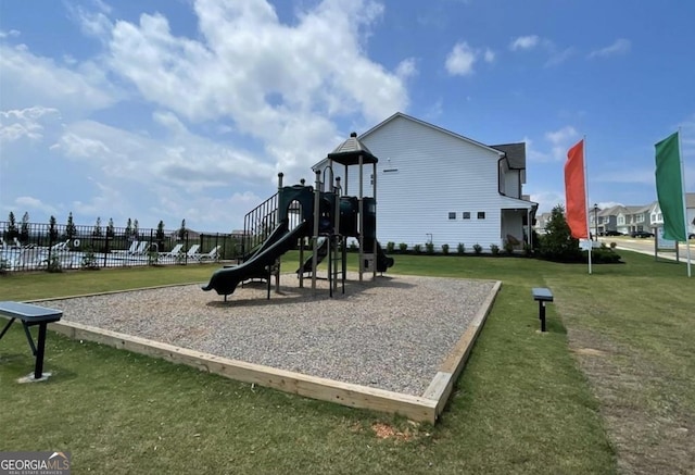 view of communal playground
