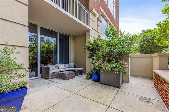 1820 Peachtree St Unit 311, Atlanta, GA 30309 - view of patio with an outdoor hangout area