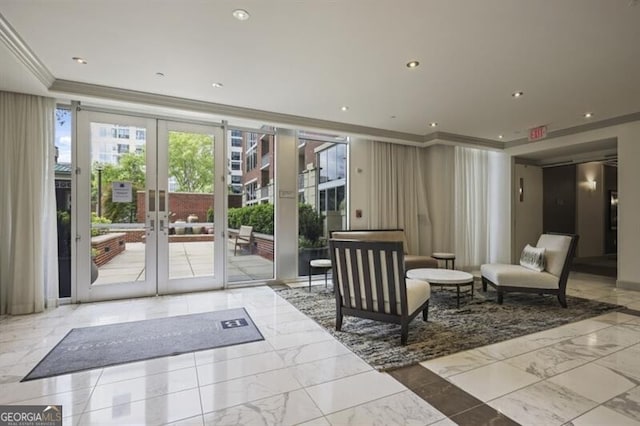 1820 Peachtree St Unit 311, Atlanta, GA 30309 - building lobby with ornamental molding