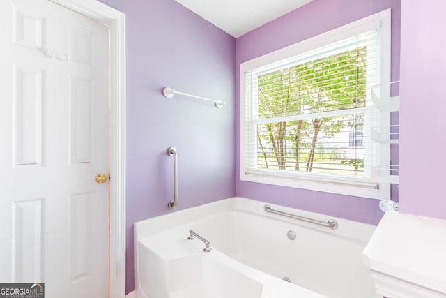 full bath featuring a garden tub