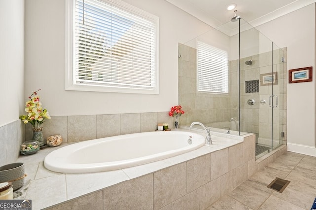 2861 Digna Ct, Acworth, GA 30101 - full bathroom featuring a bath and a shower stall