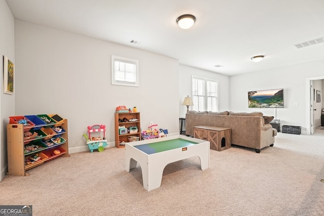 2861 Digna Ct, Acworth, GA 30101 - game room with carpet flooring and healthy amount of natural light