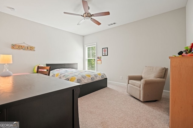 2861 Digna Ct, Acworth, GA 30101 - carpeted bedroom featuring baseboards and ceiling fan
