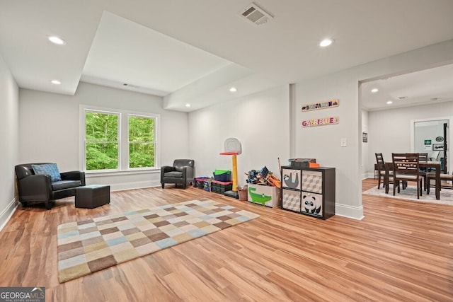 2861 Digna Ct, Acworth, GA 30101 - sitting room featuring recessed lighting and wood finished floors