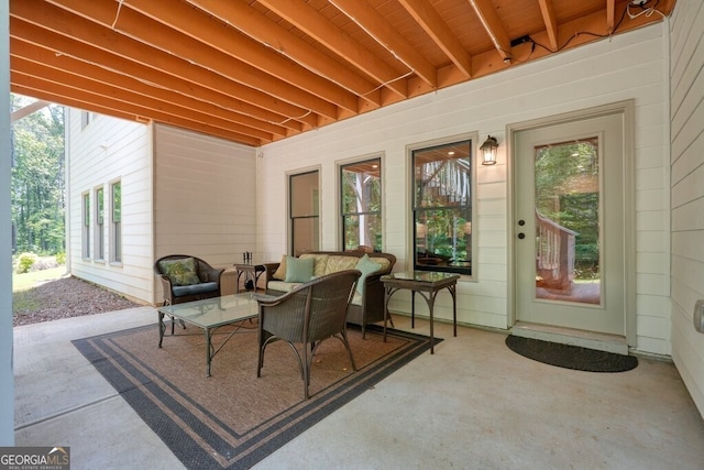 2861 Digna Ct, Acworth, GA 30101 - view of patio featuring an outdoor hangout area