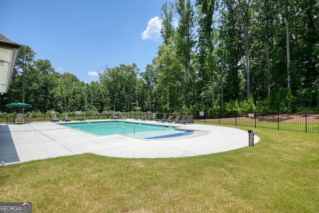 2861 Digna Ct, Acworth, GA 30101 - community pool featuring a patio area