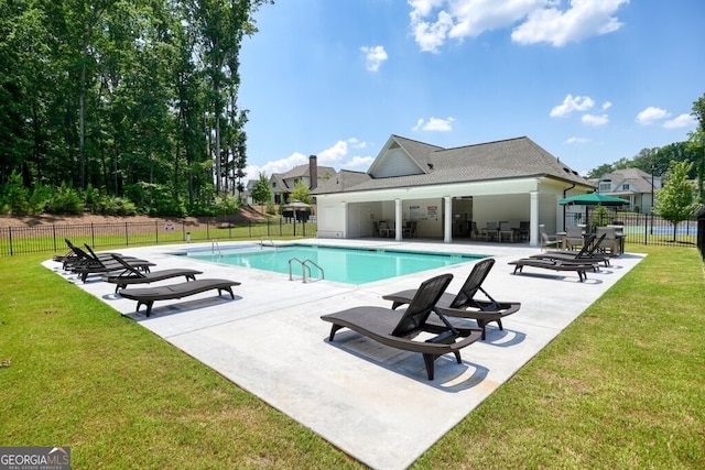 2861 Digna Ct, Acworth, GA 30101 - view of swimming pool with a patio