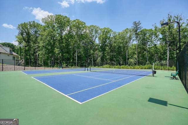 2861 Digna Ct, Acworth, GA 30101 - view of tennis court with community basketball court