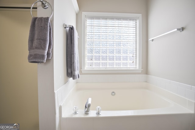 3 Bluegrass Pass, Newnan, GA 30263 - full bathroom with healthy amount of natural light and a garden tub