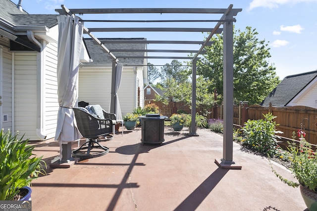 3 Bluegrass Pass, Newnan, GA 30263 - view of patio with fence and a pergola