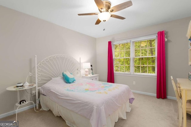 2759 Thomashire Trce, Marietta, GA 30066 - bedroom featuring carpet flooring, baseboards, and a ceiling fan