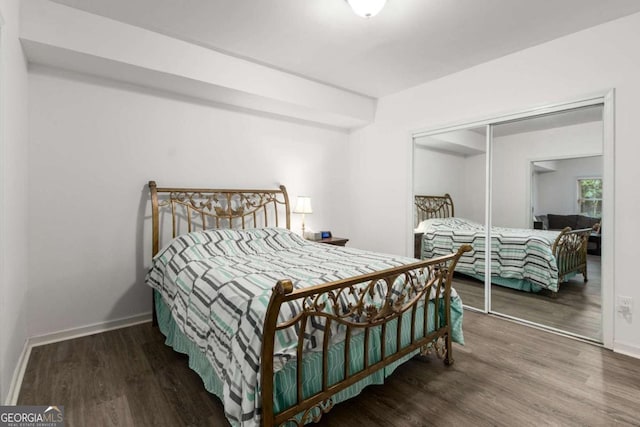 2759 Thomashire Trce, Marietta, GA 30066 - bedroom with wood finished floors, a closet, and baseboards