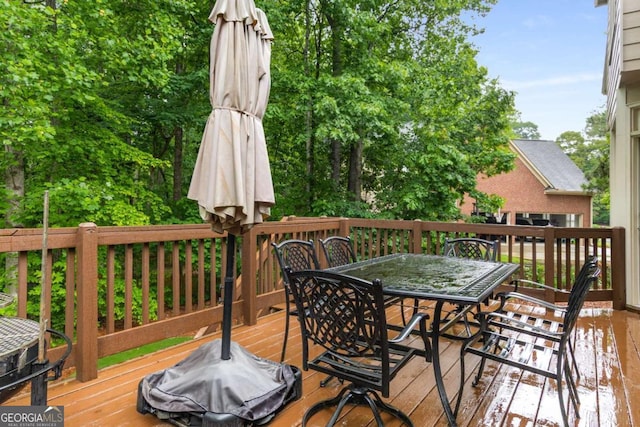 2759 Thomashire Trce, Marietta, GA 30066 - wooden deck featuring outdoor dining space