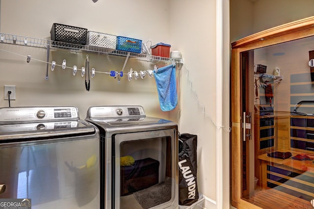 778 Firefly Ct, Griffin, GA 30223 - clothes washing area with separate washer and dryer