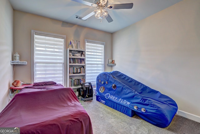 778 Firefly Ct, Griffin, GA 30223 - bedroom with carpet floors and ceiling fan