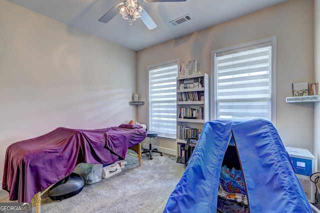 778 Firefly Ct, Griffin, GA 30223 - carpeted bedroom featuring baseboards and a ceiling fan