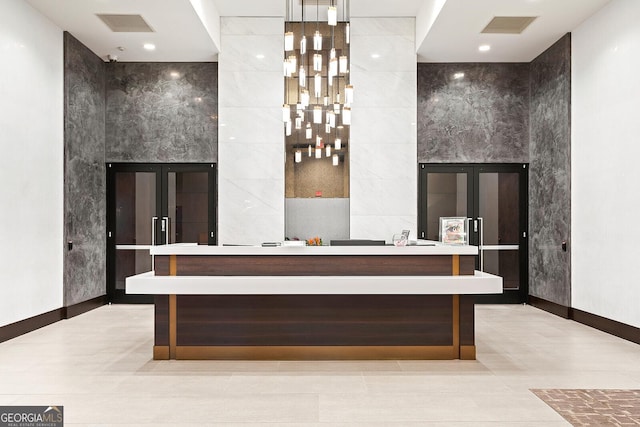 855 Peachtree St NE Unit 2203, Atlanta, GA 30308 - reception area with recessed lighting