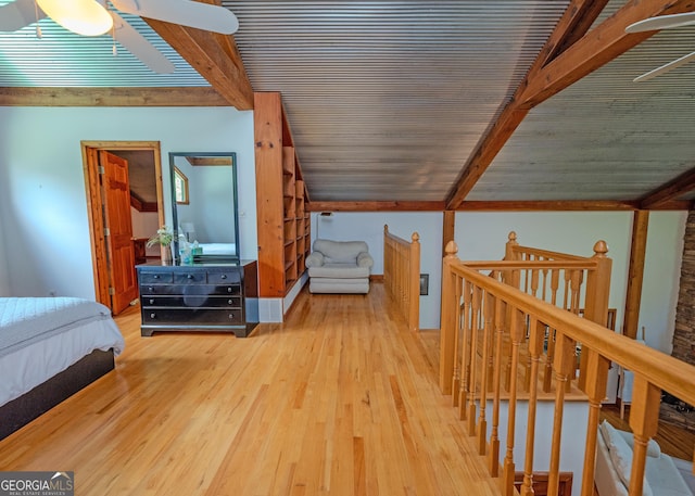 142 Hugh Dorsey Rd, Hartwell, GA 30643 - additional living space featuring ceiling fan and light wood-style flooring