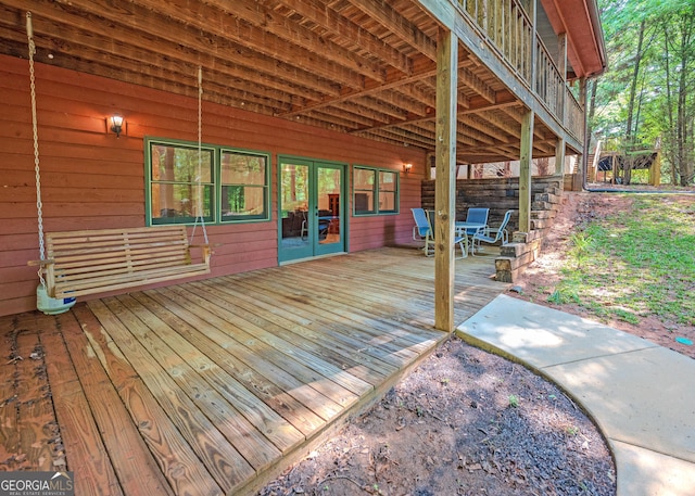 142 Hugh Dorsey Rd, Hartwell, GA 30643 - deck with french doors