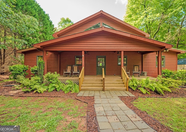 142 Hugh Dorsey Rd, Hartwell, GA 30643 - rustic home featuring covered porch