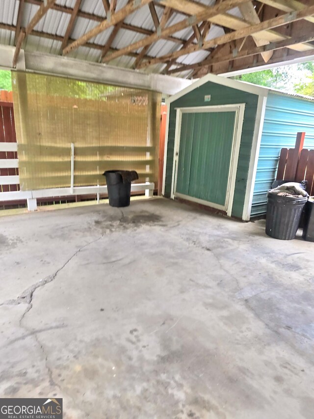 142 Wilshire Rd NE, Rome, GA 30161 - garage with a storage shed