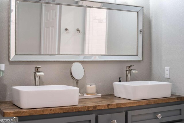 138 Mccombs Dr Unit 7, Blairsville, GA 30512 - full bath featuring double vanity and a textured wall