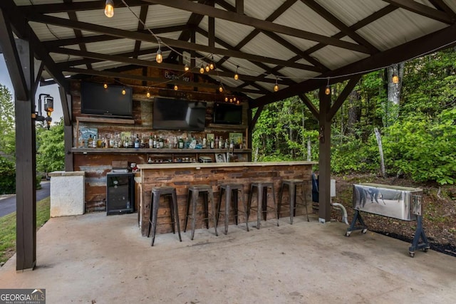138 Mccombs Dr Unit 7, Blairsville, GA 30512 - view of patio with a gazebo and exterior kitchen