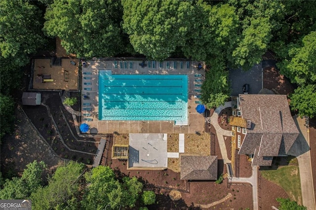 drone / aerial view