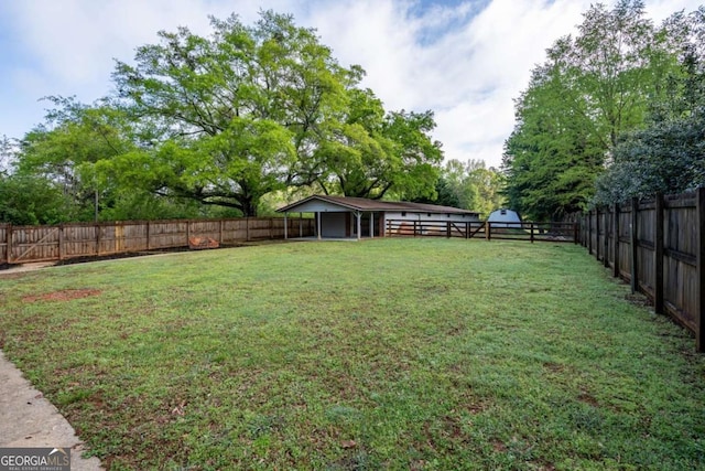 view of yard