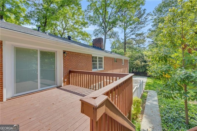 view of deck
