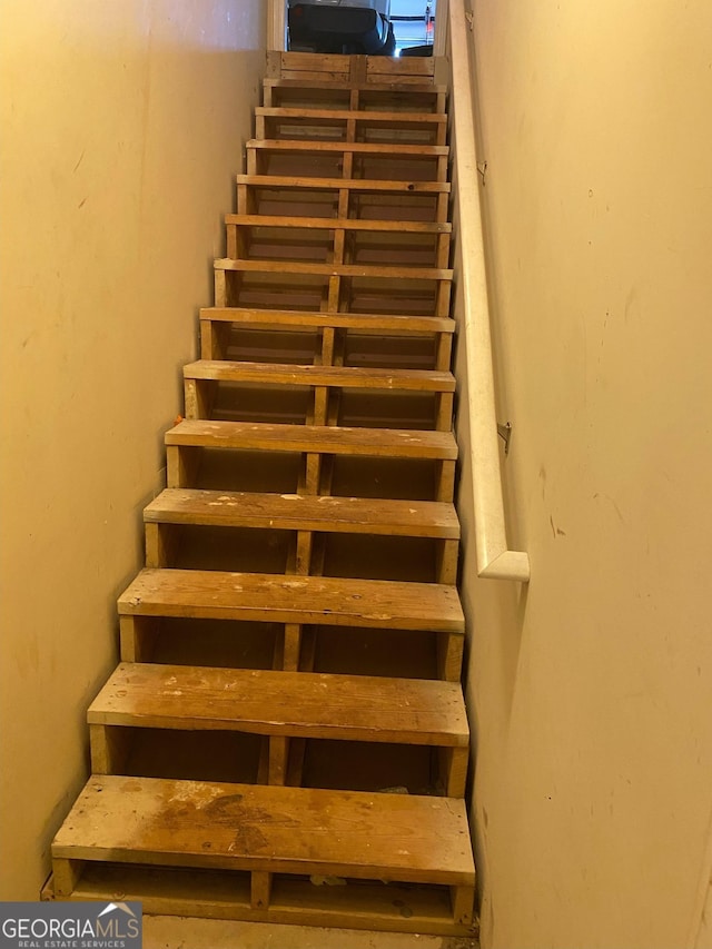 view of stairs