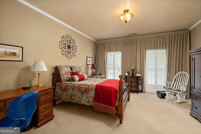 1681 Wild Azalea Ln, Athens, GA 30606 - bedroom with ornamental molding and carpet floors
