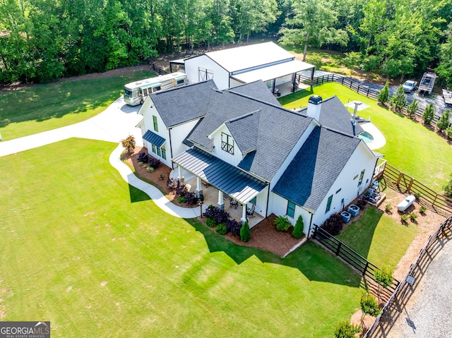 aerial view of property and surrounding area