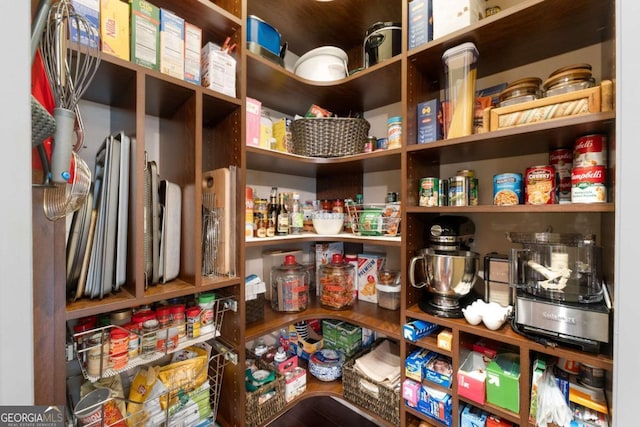 view of pantry