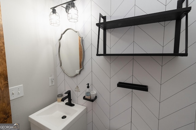 bathroom with a sink