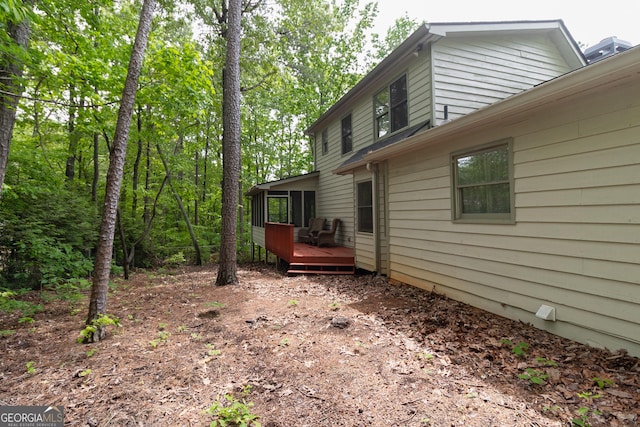 15 Falcon Brook Dr, Dahlonega, GA 30533 - view of side of home with a deck