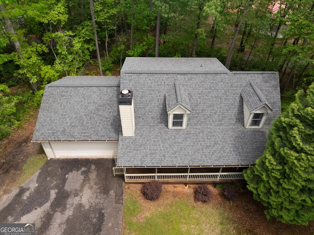 view of subject property