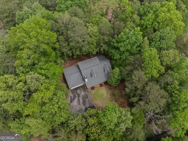 view from above of property