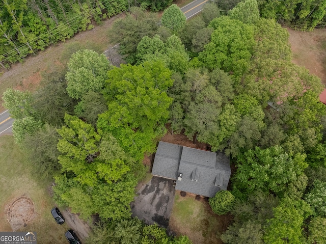 view from above of property