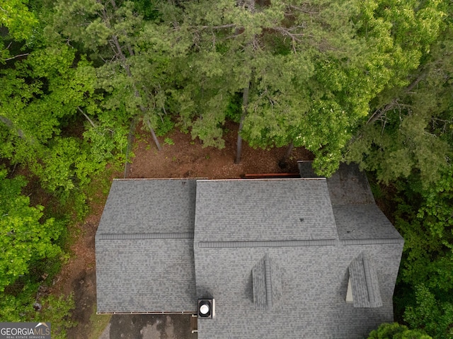 view from above of property