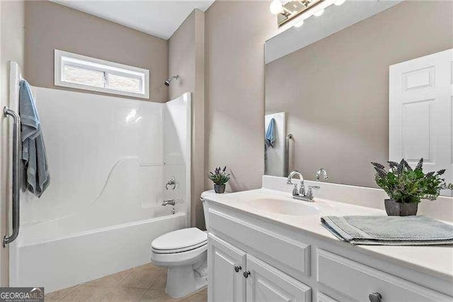 226 Hames Rd Unit 335, Woodstock, GA 30188 - full bath with vanity, bathtub / shower combination, and tile patterned flooring