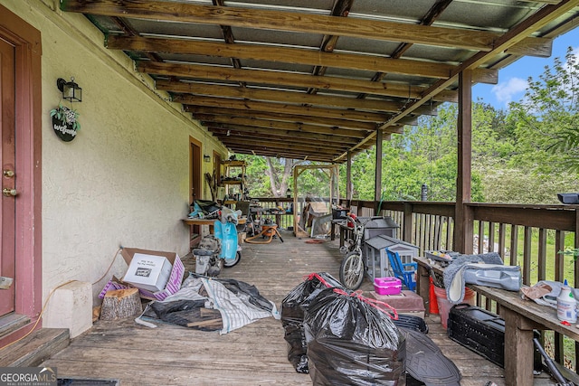 2249 Jackson Lake Rd, Mansfield, GA 30055 - view of wooden deck