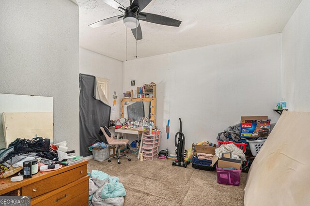 2249 Jackson Lake Rd, Mansfield, GA 30055 - carpeted office space with a ceiling fan