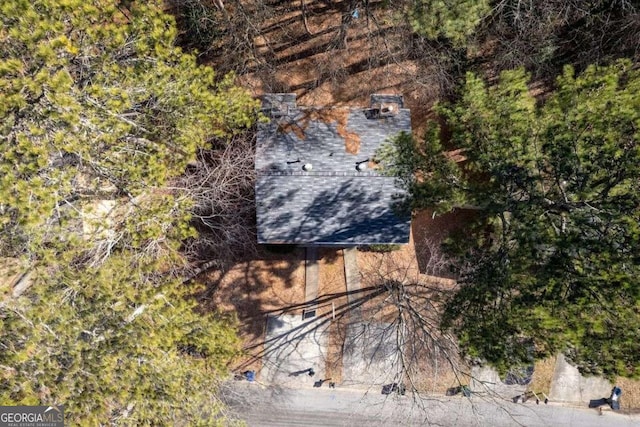 view from above of property