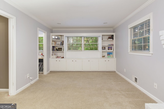 220 N Springs Ct, Sandy Springs, GA 30328 - spare room with light carpet and ornamental molding