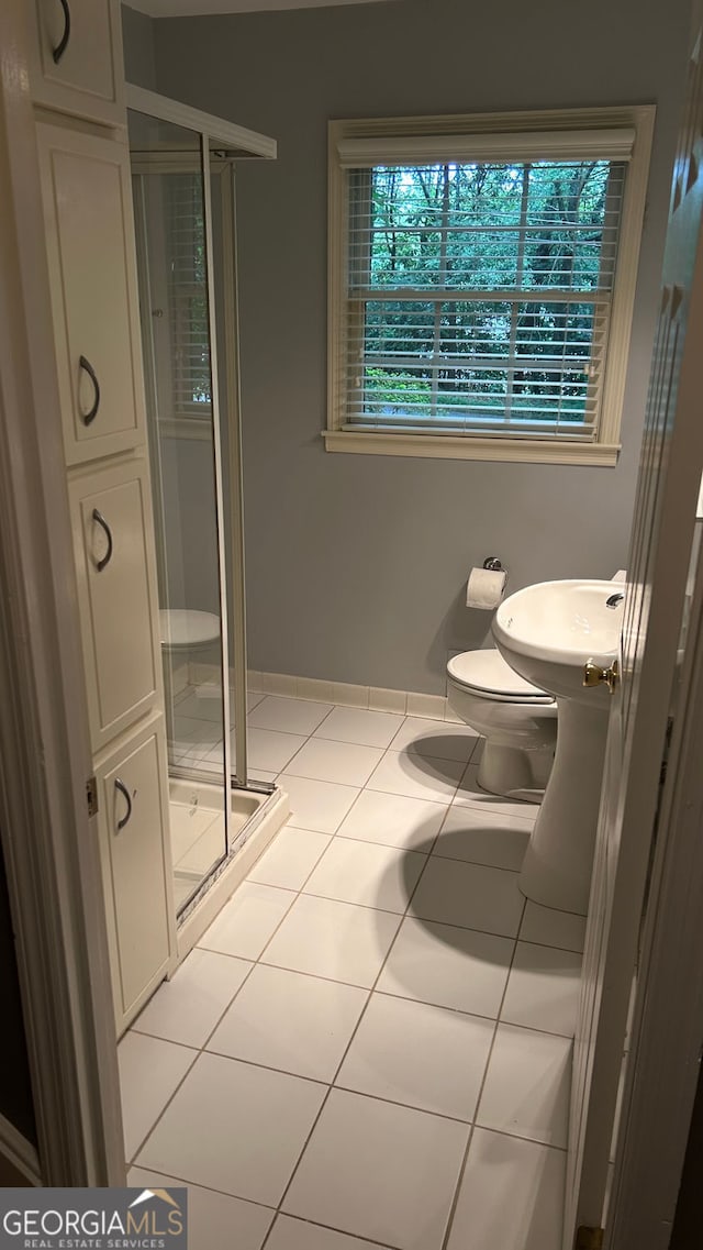 220 N Springs Ct, Sandy Springs, GA 30328 - full bathroom with a stall shower and tile patterned floors
