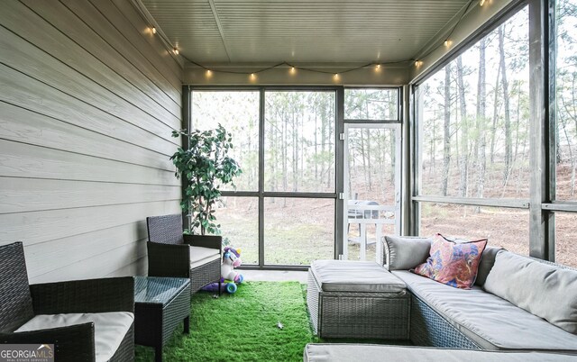 2496 Osceola Rd, Lithonia, GA 30058 - sunroom / solarium featuring outdoor lounge area
