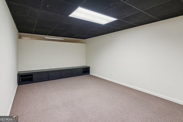 610 Golden Meadows Ln, Suwanee, GA 30024 - carpeted spare room featuring a drop ceiling and baseboards
