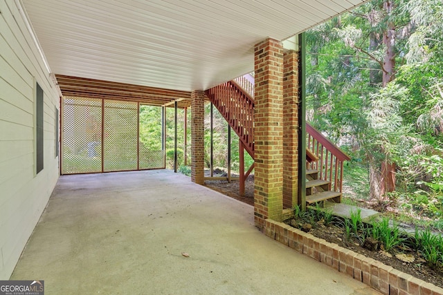 610 Golden Meadows Ln, Suwanee, GA 30024 - view of patio with stairway