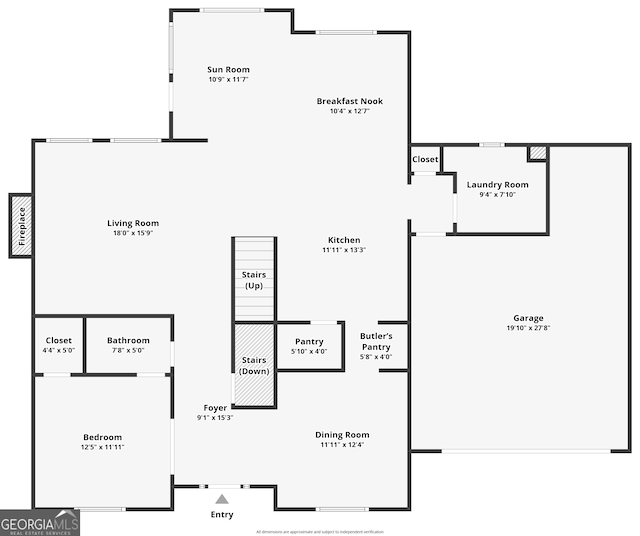 610 Golden Meadows Ln, Suwanee, GA 30024 - property floor plan